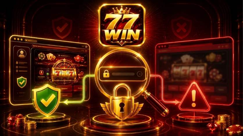 Cách nhận biết link 77WIN chính thức và tránh giả mạo